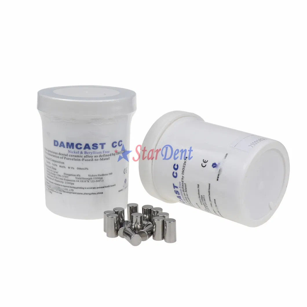 Damcast Cc Ceramic Alloy Nickel &amp; Beryllium Free Dental Material